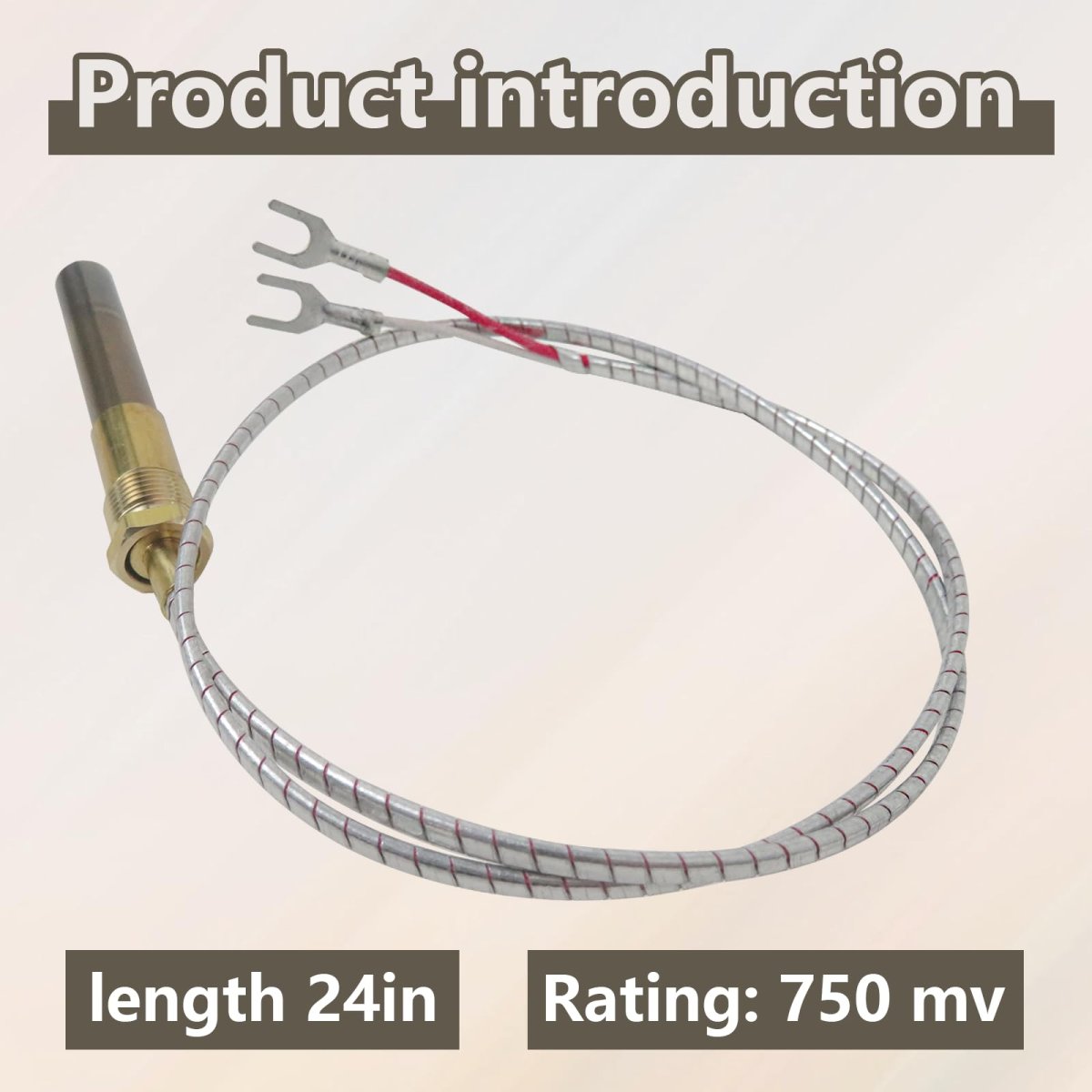 60125501 24 Thermopile Generators 750 Millivolt Q313a For Gas Water Heater Fit Qv36d Qv36d-a Qv36db Qv36db-a Qv125 Qv130 Qv135