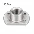 Uxcell Weld Nuts M10 X 1 25 Tab Base Unc Carbon Steel Machine Screw 4 Projection Silver 10pcs