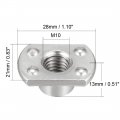 Uxcell Weld Nuts M10 X 1 25 Tab Base Unc Carbon Steel Machine Screw 4 Projection Silver 10pcs