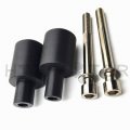 Httmt- Black Aluminum Frame Sliders Crash Protector Compatible With 2003-2006 Hond Cbr 600rr P N Mt219-019a-cd