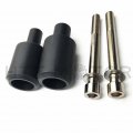 Httmt- Black Aluminum Frame Sliders Crash Protector Compatible With 2003-2006 Hond Cbr 600rr P N Mt219-019a-cd