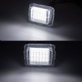 2pcs 3w Full Led License Plate Lights Number Lamp For Mercedes-benz C E S Cl Class Powered By 18-smd Xenon White Error Free