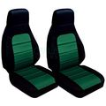 Totally Covers For 1990-2000 Mazda Mx-5 Miata Seat Black And Emerald Green 22 Colors Bucket 
