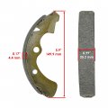 Caltric Front Brake Shoes Compatible With Kawasaki Mule 4010 Kaf620 4x4 2018 2019 2020