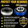 Front Wheel Bearing And Spring Loaded Seals Rebuild Kit For Wright Stander 98460019 98460046 Includes 2 Bearings Upgraded