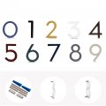 Montague Metal Products Modern House Numbers Floating Or Flush Mount Address More Colors And Sizes To Choose From Solid 3 8 