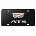 Ipick Image Made For Cadillac Ats 3d New Crest Dual Logo Black Stainless Steel License Plate