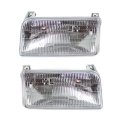 Headlight Assembly Pair Ford Bronco 1992 1993 1994 1995 1996 Capa Certified Halogen Replacement For Fo2502118 Fo2503114 