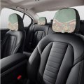 Pointodoor 70s 80s 90s Boho Car Accessories For Women 4 Pack Headrest Coverss Wavy Swirl Hippie Daisy Car Seat Head Rest Cover