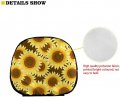 Pointodoor 70s 80s 90s Boho Car Accessories For Women 4 Pack Headrest Coverss Wavy Swirl Hippie Daisy Car Seat Head Rest Cover
