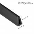 Uxcell Edge Trim Seal Extrusion Silicone Black U Channel Protector Sheet Fits 0 1-1 5mm 3meters 9 84ft Length