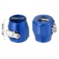 X Autohaux 5 Pcs An12 Hex Car Hose Finisher Flexible Rubber Pipe Clamp With Screw Band Adapter Fitting For Oil Fuel Water Tube