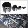 Universal Stainless Steel Braided Dress-up Hose Cover Kit Black