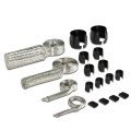 Universal Stainless Steel Braided Dress-up Hose Cover Kit Black