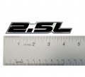 Erpart 2 5l Liter Embossed Black On Highly Polished Silver Real Aluminum Auto Emblem Badge Nameplate Compatible With Chevy