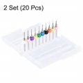 Uxcell Pcb Drill Bits 0 2mm-1 1mm Tungsten Carbide Rotary Tool Jewelry Cnc Engraving Print Circuit Board Micro 1 8 Inch Shank 2
