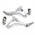 Minho 6061 High Strength Aluminum Alloy Motorcycle Footpegs Assembly Right Left Side Fit For 2017-2020 Honda Grom Msx 125 Sf