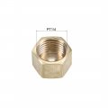 Brass Cap Pt1 4 Female Pipe Fitting Hex Compression Stop Valve Connector
