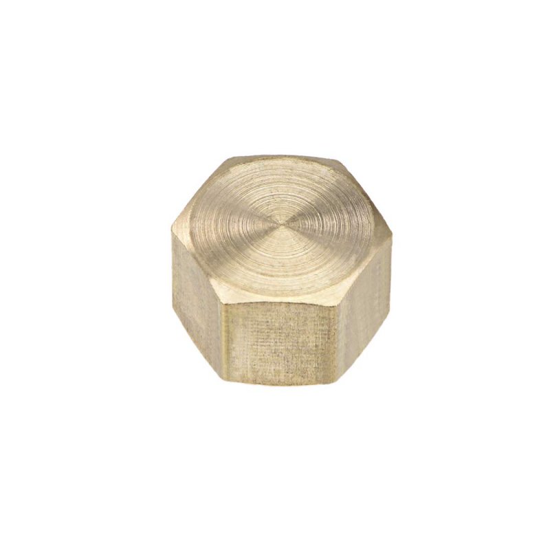 Brass Cap Pt1 4 Female Pipe Fitting Hex Compression Stop Valve Connector