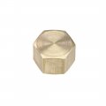 Brass Cap Pt1 4 Female Pipe Fitting Hex Compression Stop Valve Connector 