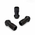 20pcs Extended Tuner Race Black Lug Nuts 12x1 5 Thread Size Open End Cone Conical Taper Acorn Seat 60 Degree 1 8 Inch Length