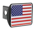 Usa American Color Stainless Steel Embossed Metal Flag On Trailer Hitch Cover Fits 2 Receivers 