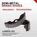 Front Brake Shoes 2 Pair For Honda Fourtrax 300 1988 2000 And Recon 1997 2011 Semi Metallic Asbestos Free Ebc345