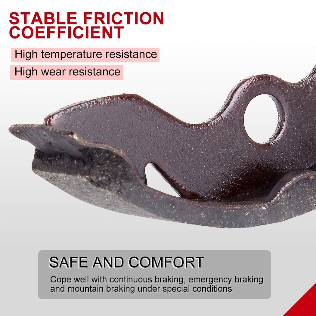 Front Brake Shoes 2 Pair For Honda Fourtrax 300 1988 2000 And Recon 1997 2011 Semi Metallic Asbestos Free Ebc345