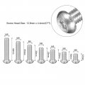 Uxcell M8 Torx Security Screws Kit M8x12 16 20 25 30 35 40mm 35pcs 304 Stainless Steel Round Head Tamper Proof Screw W 1pcs T40