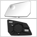 Oe Style Driver Left Side Mirror W Round Spotter Glass Plate Compatible With Chevy Traverse Gmc Acadia 09-17