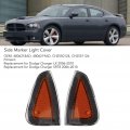 Turn Signal Light Cover Side Marker Assembly 2 Pcs Front 4806218ad Lamp Replacement For Charger Lx Srt8 2006a 2010 Yellow