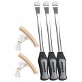 Neiko 20600a Tire Spoon Levers Repair Tool Kit 11 1 2-inch Hardened Steel Irons 2 Rim Protectors 5-piece Set Changing Small 