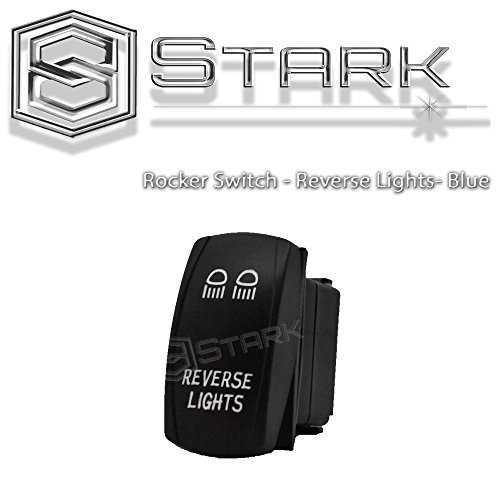 Stark Laser Etched Led Rocker Switch Dual Light 20a 12v On Off 5pin Blue Reverse Lights B Design