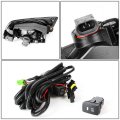 Auto Dynasty Compatible With Honda Civic Fb 4-door Pair Of Driving Bumper Fog Light Bulbs Switch Amber Lens