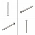 Uxcell 8 -32x2 Flat Head Machine Screws Phillips 304 Stainless Steel Bolts 25pcs
