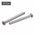 Uxcell 8 -32x2 Flat Head Machine Screws Phillips 304 Stainless Steel Bolts 25pcs