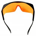 Hqrp Orange Tint Lightweight Safety Glasses Goggles For Laborers Machinists Construction Crew Woodshop Machine Shop Workshop