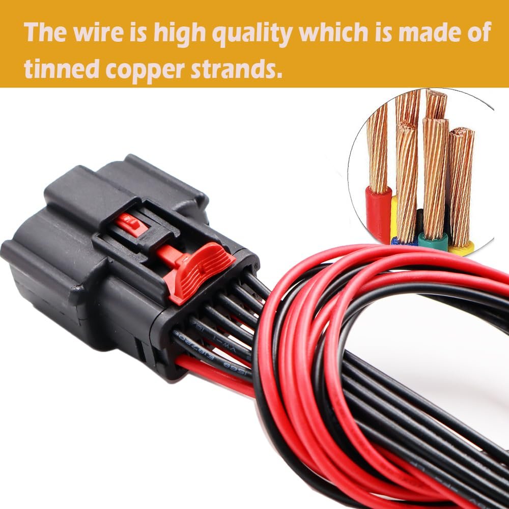 12-pin Male Female Electrical Connector 20051k Harness Wire Pigtail
