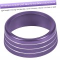 Alasum 3pcs Knob Cover Button Ring Air Conditioning Car Interior Accessories Gadgets Bling Auto Knobs Decorations Refit Purple
