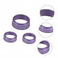Alasum 3pcs Knob Cover Button Ring Air Conditioning Car Interior Accessories Gadgets Bling Auto Knobs Decorations Refit Purple