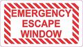 3 5in X 2in Emergency Escape Window Magnet Vinyl Magnetic Business Sign By Stickertalk 