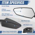 Motocycle Side Mirrors Convex Rear View Anti-glare Rotary Adjustment Handlebar Mount Universal For Motorbike Dirt Street Bike