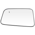 Heated Left Side Mirror Glass For 2007 2011 Ford Edge And 2010 Lincoln Mkx Driver Replacement With Chrome Metallic Finish 