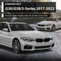 Right Fender Vent Trim Side Air Outlet Cover Chrome For Bmw G30 5-series 2017-2022 51137349594 Silver