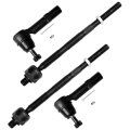 4 Piece Front Inner And Outer Tie Rod End Es800286 Ev800572 For Buick Enclave 2008 2015 Chevrolet Traverse 2009 Gmc Acadia 2007 