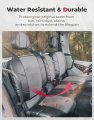 Kemimoto Utv Seat Covers Leather Waterproof Repellent Cushions Set W Headrest Cover Compatible With Can Am Defender Front Two