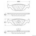 Centric 104 03220 Posi-quiet Metallic W Shims And Hardware-preferred Rear 