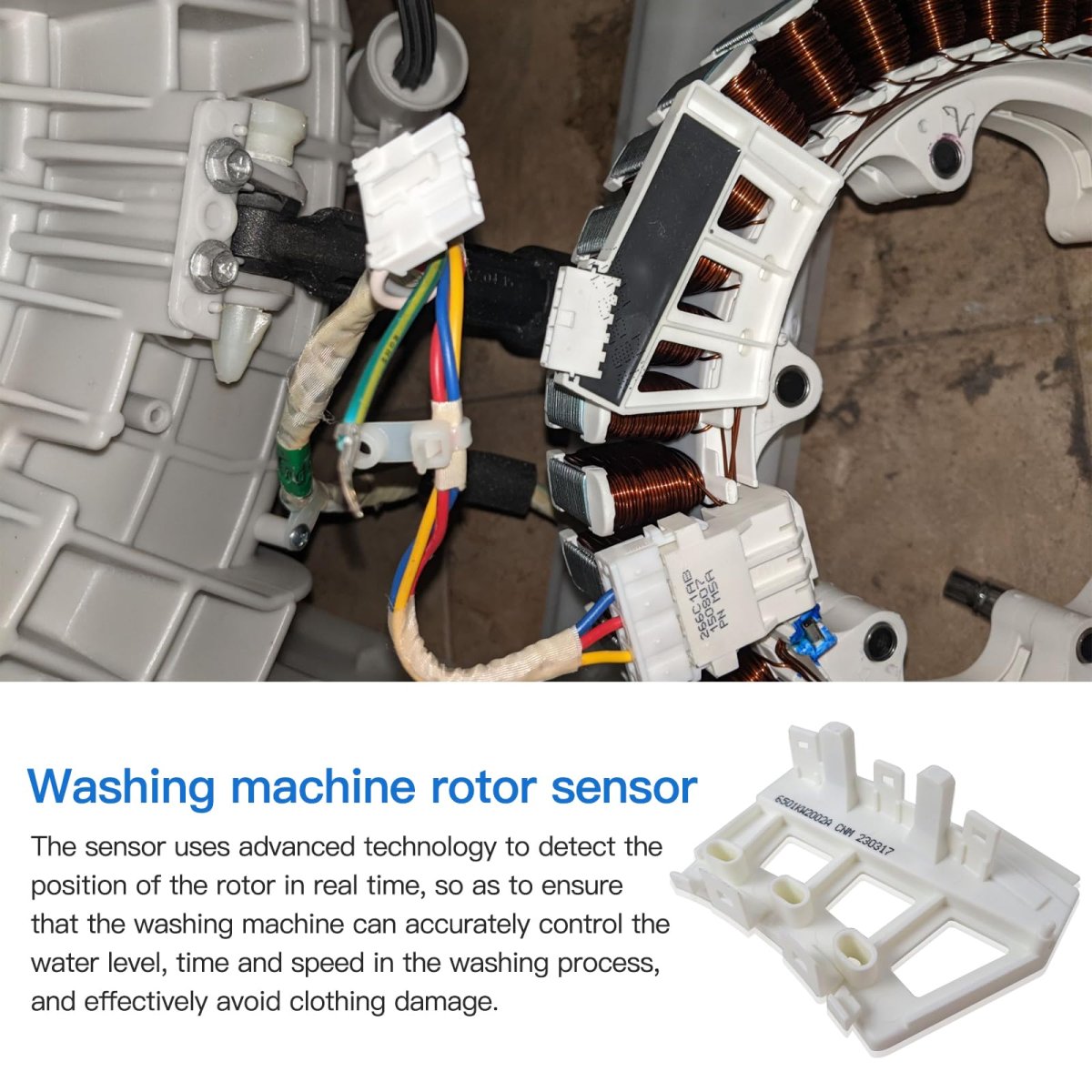 Blue Elf Washer Rotor Position Sensor Assembly 6501kw2002a Ah3529186 Ea3529186 For Lg Wm2140cw Wm2233hd Wm2233hs Wm2233hu