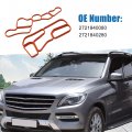 A Absopro Engine Oil Filter Housing Gasket Set 2721840080 2721840280 Cooler Seal For Mercedes-benz Ml450 2010-2011 Set Of 2
