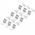 40 Pcs Pipe Strap 304 Stainless Steel Support Fit For 5 8in 16mm Tube Tension Clip With 1 Hole 8mm Height Continuouss Emt 